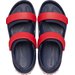 Sandały Crocband Cruiser Sandal Jr Crocs - Navy/Varsity Red