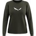 Longsleeve damski Eagle Solidlogo Dry Tee Salewa - dark olive