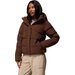 Kurtka puchowa z szelkami damska Amaze Puff Hooded Jacket Columbia - tobacco