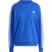 Bluza damska Essentials 3-Stripes Sweatshirt Adidas - niebieski