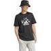 Koszulka męska Graphic Tee Adidas - czarna/biała