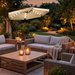 Parasol ogrodowy Classic LED 350cm Luverno - beżowy LED