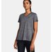 Koszulka damska Tech Twist V-Neck Under Armour - Castlerock/Steel