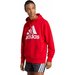 Bluza męska Essentials French Terry Big Logo Hoodie Adidas - czerwona