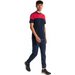 Koszulka męska Crew V Short Sleeve Joma - white navy