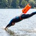 Bojka do pływania, asekuracyjna Dry Bag 28L 2w1 Outtec