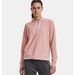 Bluza damska Rival Terry Hoodie Under Armour - różowy