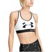 Biustonosz sportowy Mid Keyhole Graphic Under Armour - white