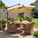 Parasol ogrodowy Classic LED 350cm Luverno - beżowy LED