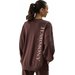Bluza damska 4FWSS24TSWSF1055 4F - ciemny brązowy