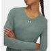 Longsleeve damski Vanish Seamless Loose Under Armour - Silica Green/Baroque Green