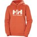Bluza damska HH Logo Hoodie Helly Hansen - pomarańczowy