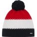 Czapka Merino Star Pompon Eisbar - black/white/ketchup
