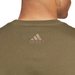 Koszulka męska Essentials Single Jersey Linear Embroidered Logo Adidas - khaki
