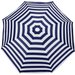 Parasol ogrodowy, plażowy, łamany Outtec - ciemny granat/paski