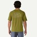 Koszulka męska Cool Daily Graphic Shirt-Lands Patagonia - Wind Runner: Graze Green X-Dye