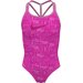 Strój kąpielowy dziewczęcy T-Crossback One Piece Fier Nike Swim - różowy