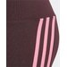 Legginsy juniorskie 3-Stripes Tight Adidas - bordowy