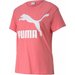 Koszulka damska Classics Contrast Logo SS Tee Puma - pink