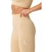 Legginsy bezszwowe damskie Rib Seamless Carpatree - Double Cream Yellow