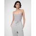 Bezrękawnik, crop-top damski 4FSS23TTSHF346 4F - szara