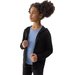 Bluza dziewczęca 4FJWSS24TSWSF0919 4F - głęboka czerń