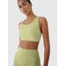 Biustonosz sportowy damski USBAF152 4F - jasna zieleń