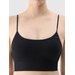 Biustonosz sportowy bezszwowy damski USBAF151 4F - głęboka czerń