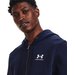 Bluza męska Essential Fleece FZ Hood Under Armour - Midnight Navy/White
