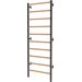 Drabinka gimnastyczna metal-drewno 225x80 cm EH-DG08 Endorfit - czarna