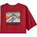 Koszulka męska Line Logo Ridge Pocket Responsibili Tee Patagonia - sumac red