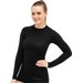 Longsleeve damski Active Merino Wool Brubeck - czarna