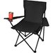 Krzesło, fotel kempingowy, wędkarski - czarny