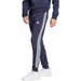 Spodnie dresowe męskie Essentials Fleece 3-Stripes Tapered Cuff Adidas - granatowe