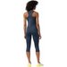 Legginsy damskie 4FAW23TFTIF152 4F - denim
