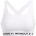 Biustonosz sportowy damski Crossback Mid Bra Under Armour - biały