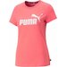 Koszulka damska Essentials Logo Tee Puma - ciemna różowa