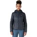 Kurtka puchowa damska Nano Puff Hoody Logo Patagonia - smolder blue