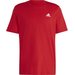 Koszulka męska Essentials Single Jersey Embroidered Small Logo Adidas - czerwona