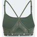 Biustonosz sportowy damski Aeroreact Training Light-Support Adidas - zielony