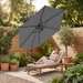Parasol ogrodowy Modern LED 350cm Luverno - szary