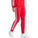Spodnie dresowe damskie Essentials 3-Stripes Fleece Adidas - czerwone