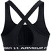 Biustonosz sportowy damski Crossback Mid Bra Under Armour - Black/White