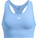 Biustonosz sportowy damski Vanish Seamless Mid Bra Under Armour - Horizon Blue/White