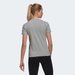 Koszulka damska Loungewear Essentials Slim 3-Stripes Tee Adidas - medium grey heather/white