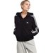 Bluza damska Essentials 3-Stripes French Terry Bomber Full-Zip Hoodie Adidas - czarna