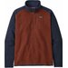 Bluza polarowa męska Better Sweater 1/4 Zip Fleece Patagonia - barn red/new navy