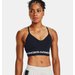 Biustonosz sportowy damski Seamless Low Long Under Armour - czarny