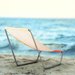 Leżak plażowy, ogrodowy Outtec - pomarańczowy