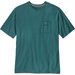 Koszulka męska Boardshort Logo Pocket Responsibili Patagonia - Wetland Blue